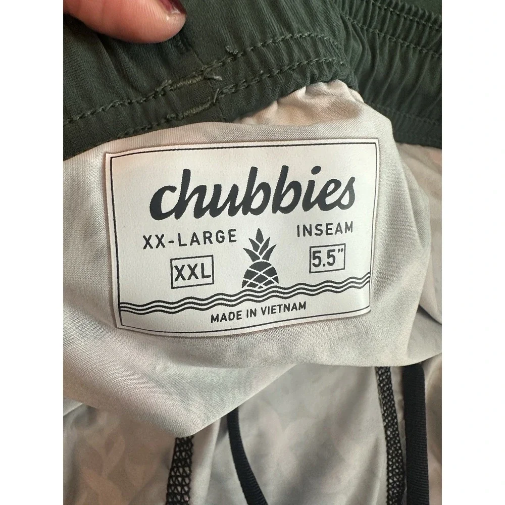 *Chubbies The Greeneries 5.5-Inch Athlounger Shorts |‎ Men's XXL | With Liner